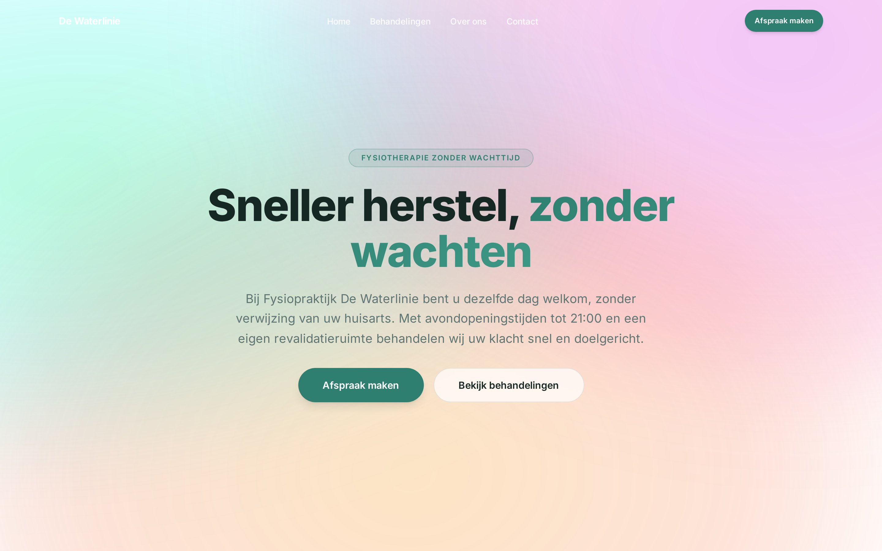 Fysiopraktijk De Waterlinie